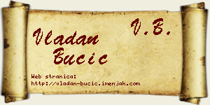 Vladan Bučić vizit kartica